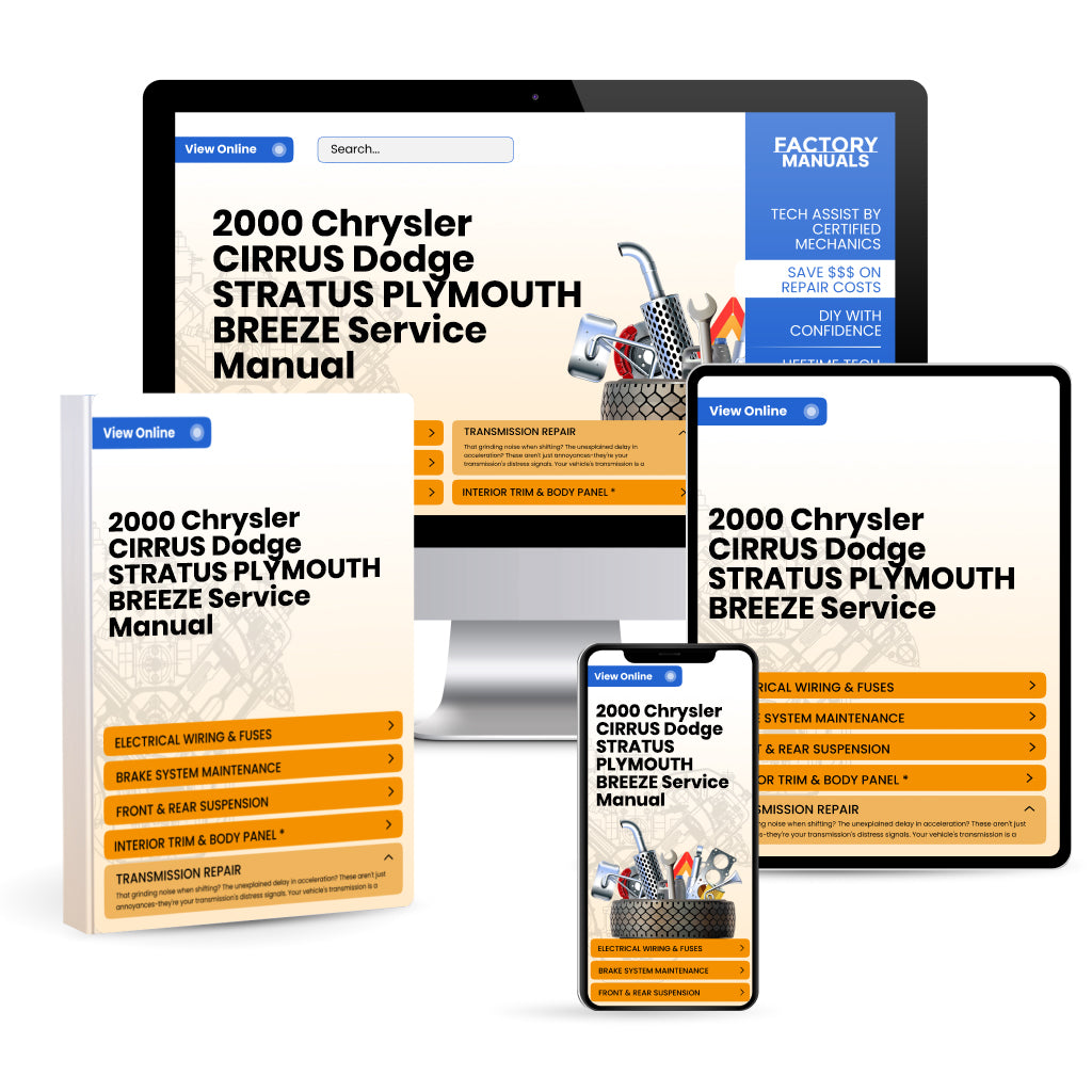 2000 Chrysler CIRRUS Dodge STRATUS PLYMOUTH BREEZE Service Manual