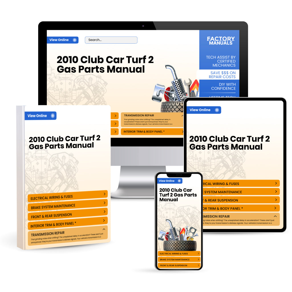 2010 Club Car Turf 2 Gas Parts Manual