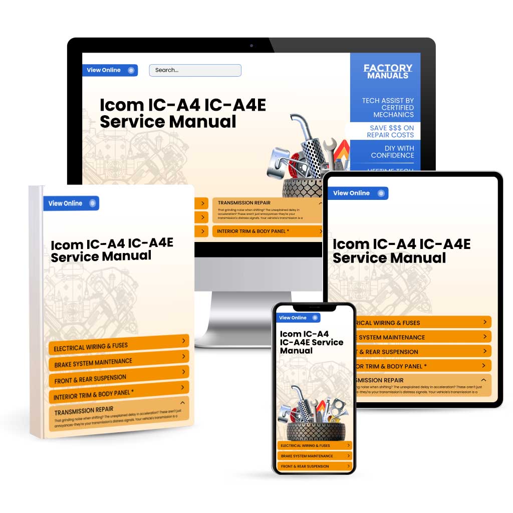 Icom IC-A4, IC-A4E Service Manual