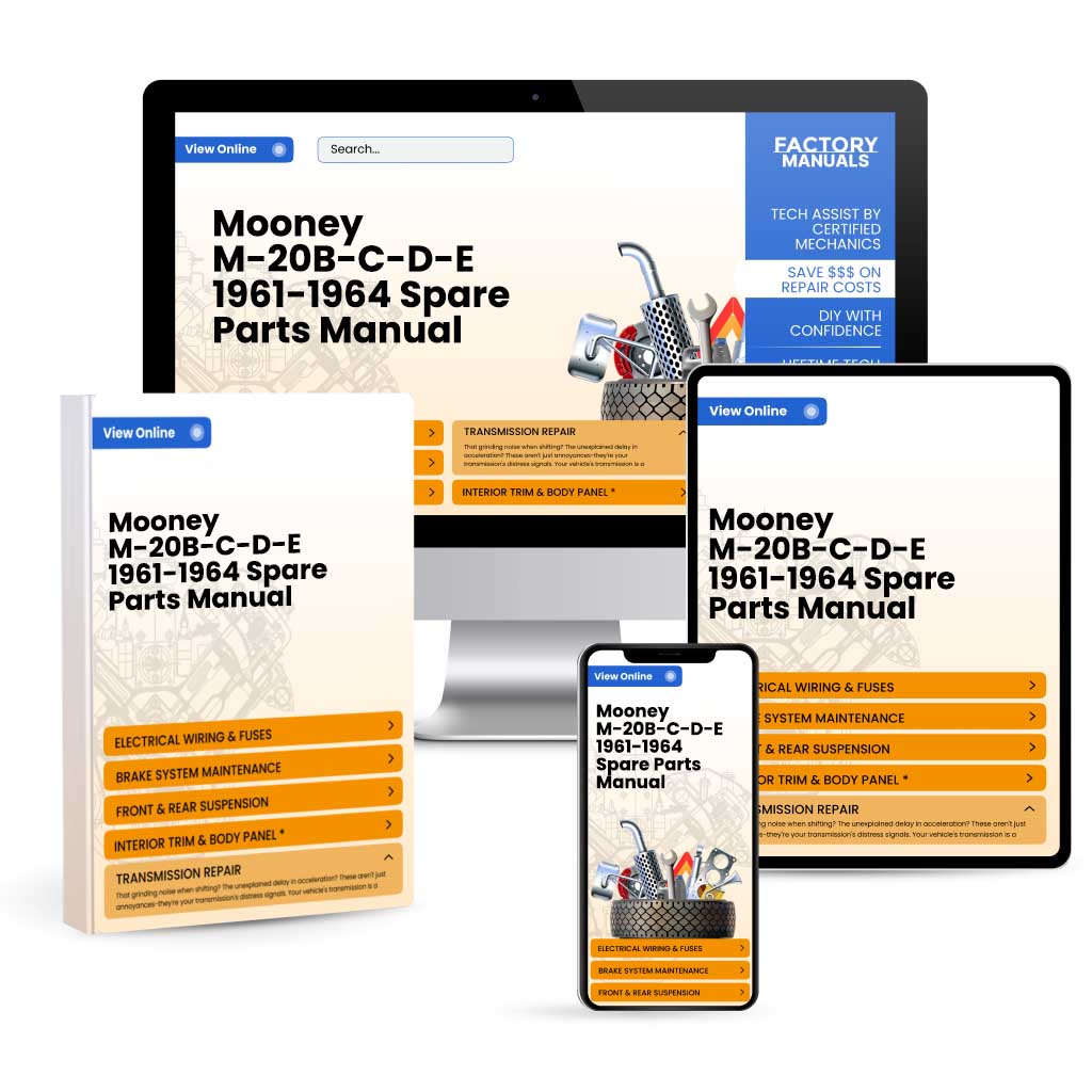 Mooney M-20B-C-D-E 1961-1964 Spare Parts Manual