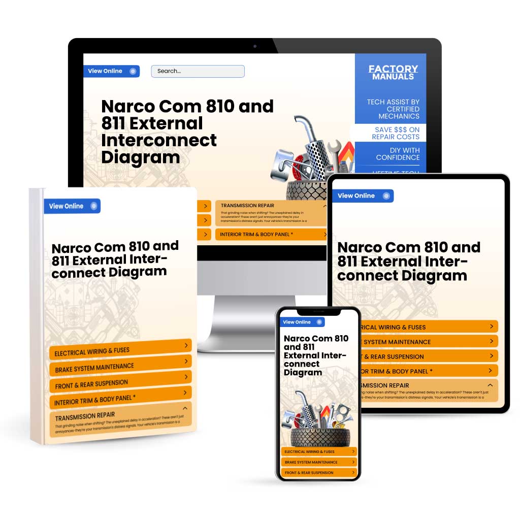 Narco Com 810 and 811 External Interconnect Diagram