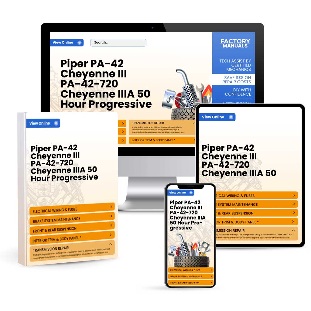 Piper PA-42 Cheyenne III, PA-42-720 Cheyenne IIIA 50 Hour Progressive Inspection Manual 761-760_v12