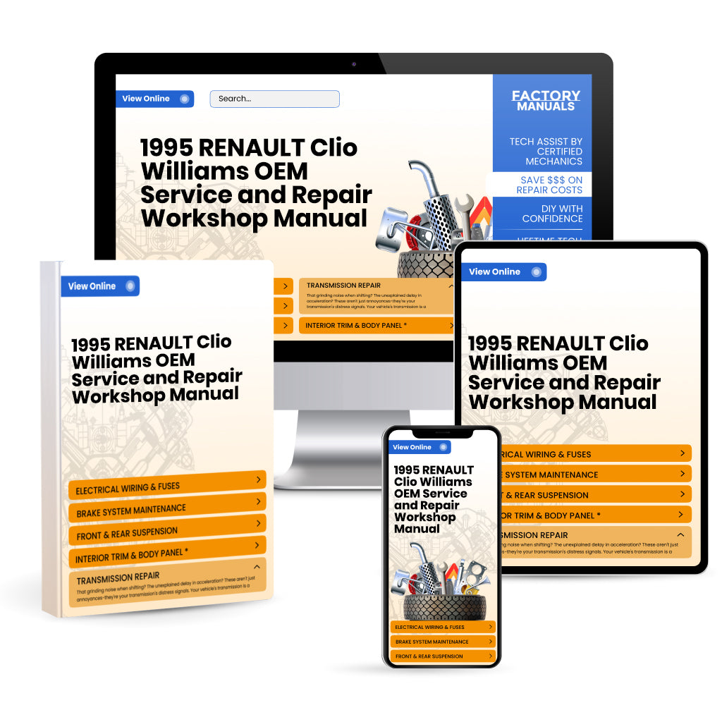 1995 RENAULT Clio Williams OEM Service and Repair Workshop Manual