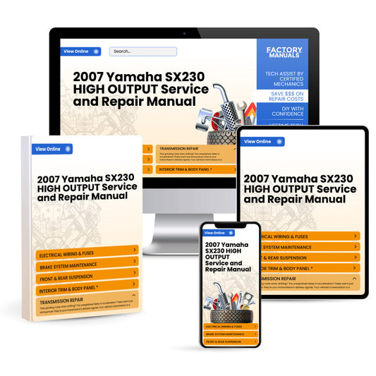 2007 Yamaha SX230 HIGH OUTPUT Service and Repair Manual