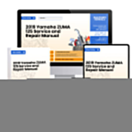 2019 Yamaha ZUMA 125 Service and Repair Manual