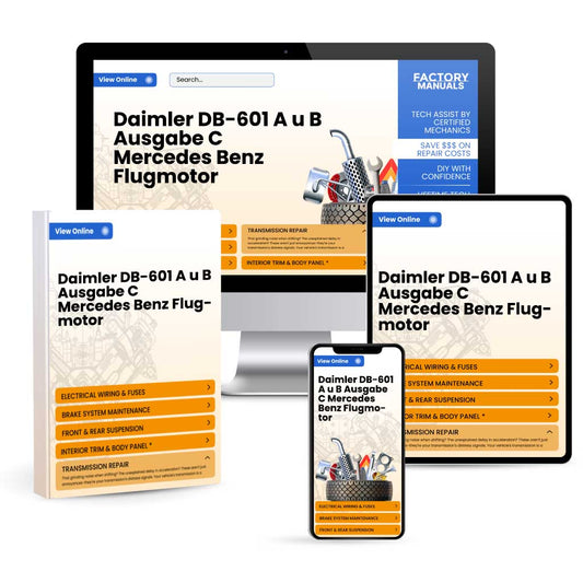Daimler DB-601 A u. B Ausgabe C Mercedes Benz Flugmotor