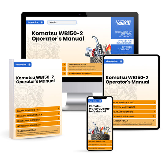 Komatsu WB150-2 Operator's Manual