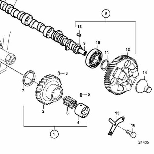 Volvo Penta 4.3GL-E, 4.3GL-EF Parts Manual