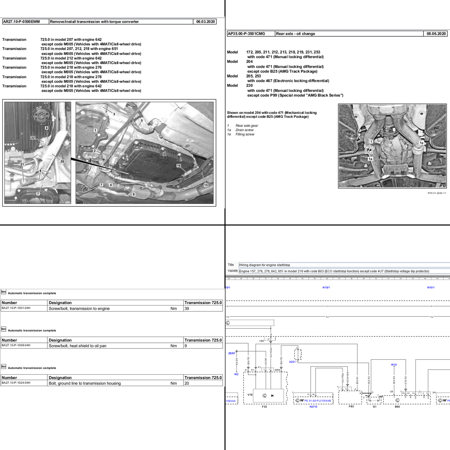 2006 Mercedes-Benz SL 65 AMG 6.0L V12 Service and Repair Manual